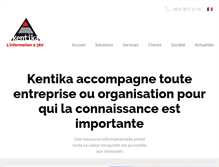 Tablet Screenshot of kentika.com